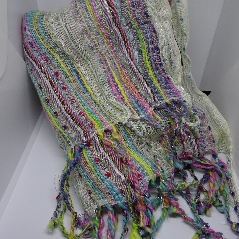 Multicolor and Metallic NY&C scarf